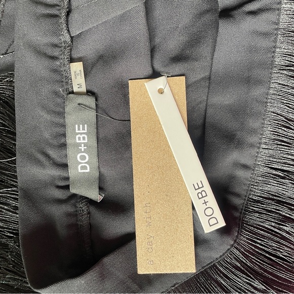 NWT DO+BE Black Fringe Mini Skirt - Picture 2 of 11